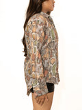 Venomous Edge — Snake Print Relaxed Shirt