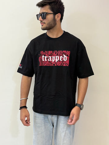 TRAPPED x EMBER — Oversized Unisex Skull T-Shirt