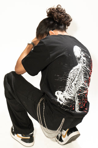 TRAPPED x EMBER — Oversized Unisex Skull T-Shirt