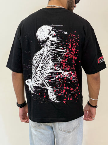 TRAPPED x EMBER — Oversized Unisex Skull T-Shirt