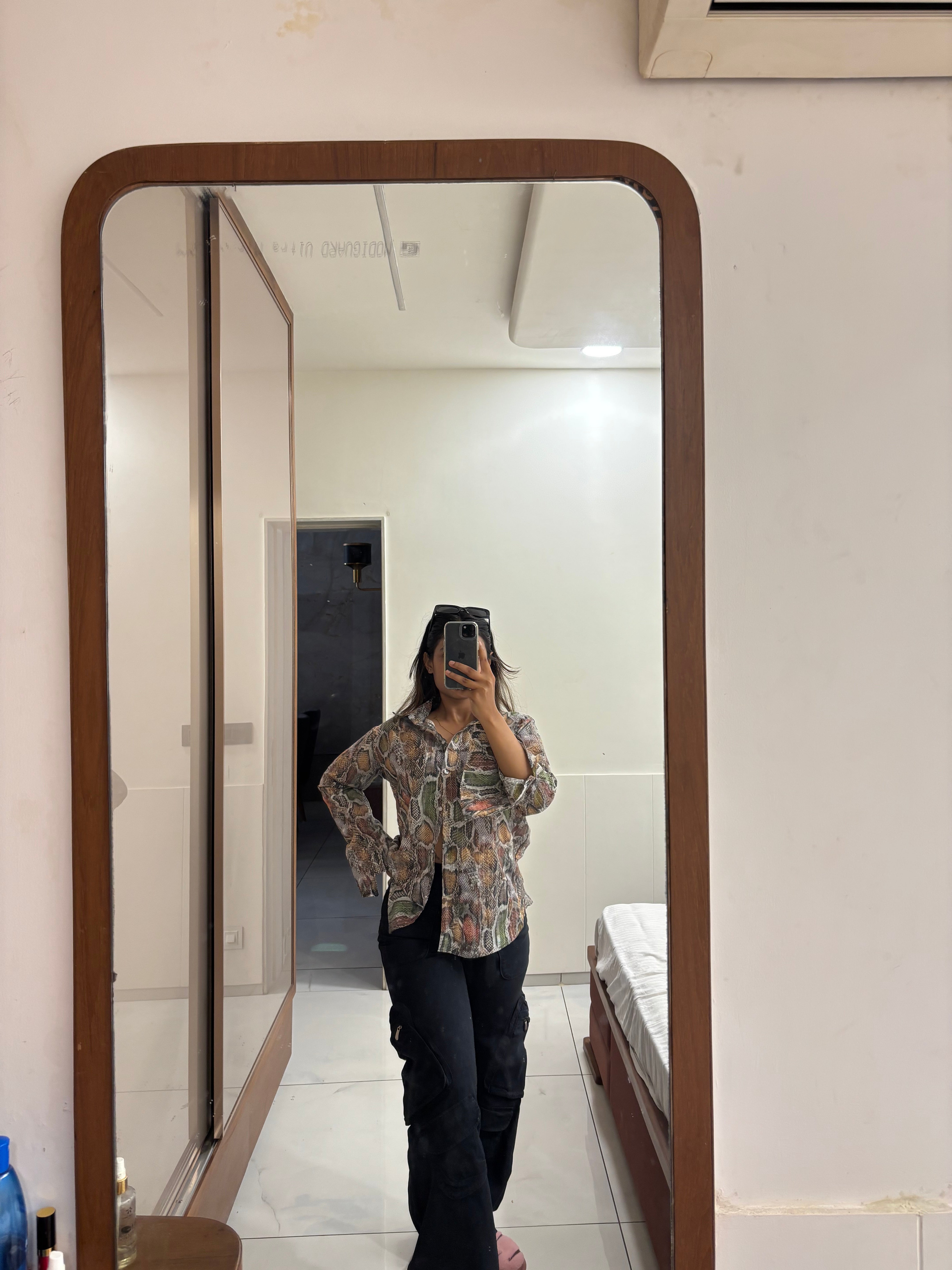 Venomous Edge — Snake Print Relaxed Shirt