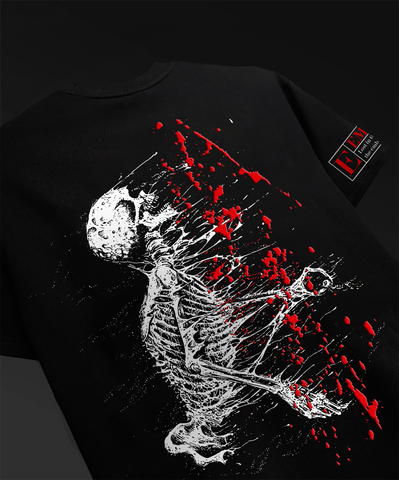 TRAPPED x EMBER — Oversized Unisex Skull T-Shirt