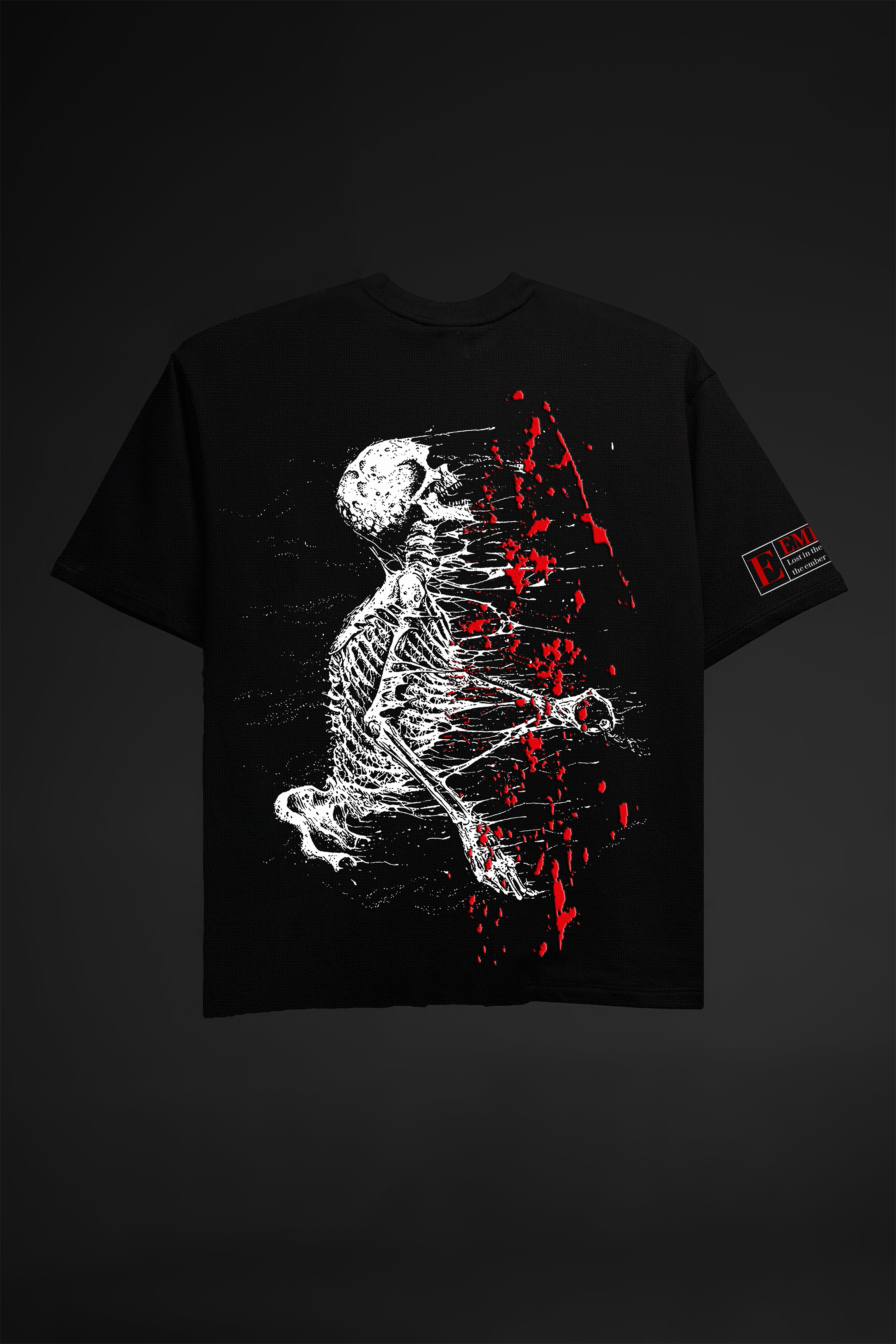 TRAPPED x EMBER — Oversized Unisex Skull T-Shirt